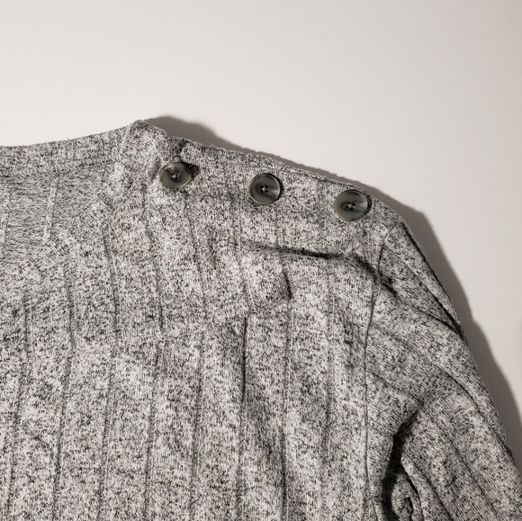 Lane Bryant Mottled Grey Ribbed Sweater Size 22 / 24 - Picture 4 of 6